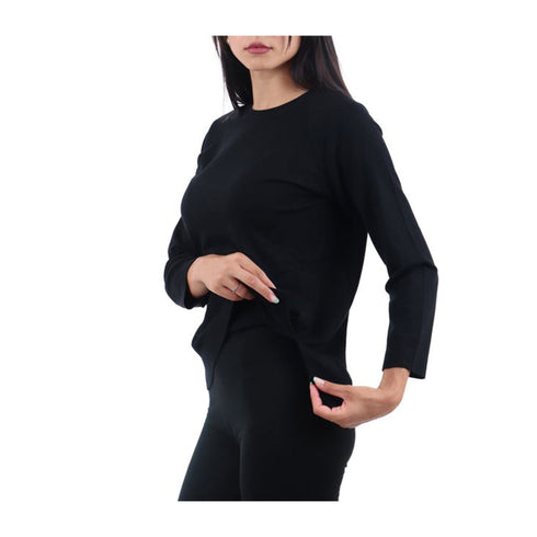 EMME MARELLA Maglia Maglia Donna basic scollo a barca Nero A24 - EMME MARELLAGINETTA - 004 - S - Francavilla Moda